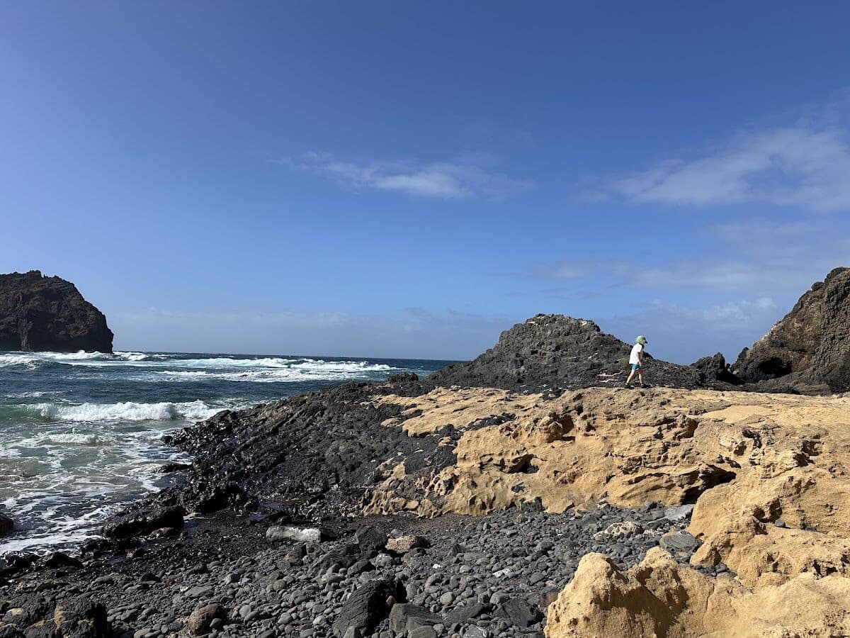 Praia de Porto Santo-calheta